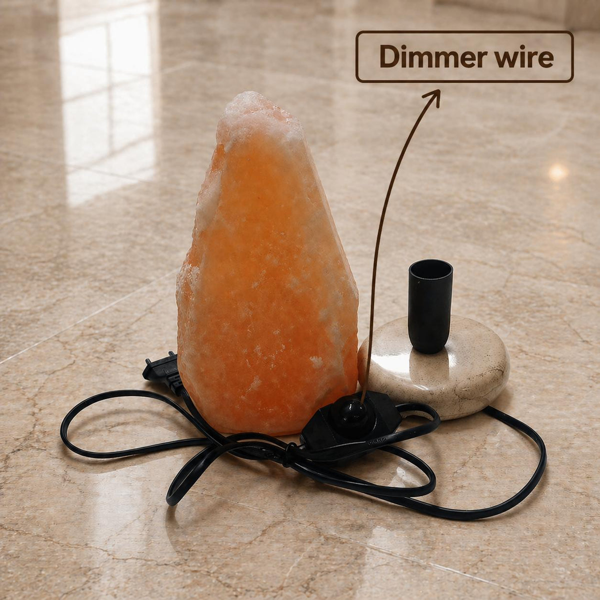 Himalayan Salt Lamp 1–12KG Natural Pink Crystal Warm Night Light with Marble Base Air Purifier Home Decor