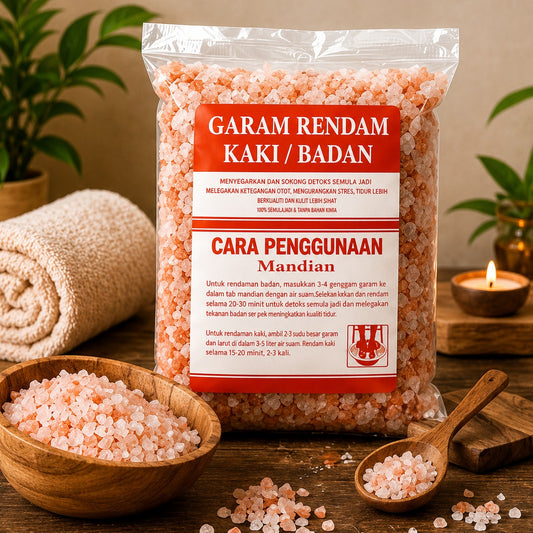 1 KG Himalayan Bath Salt | Natural Foot & Body Soak Salt | 84+ Minerals | Relaxing Spa Salt