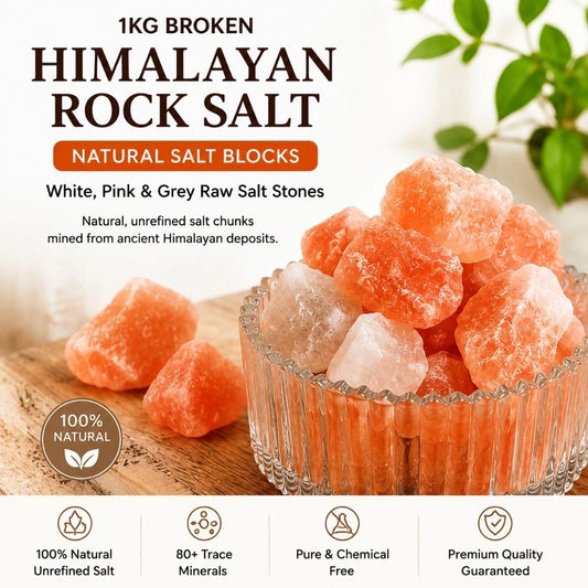 1kg Himalayan Rock Salt Over 80 Minerals Himalayan Salt Stone Natural