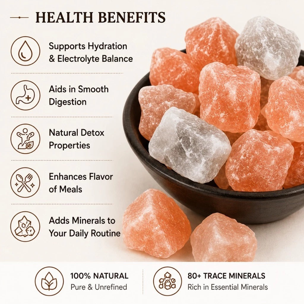 1kg Himalayan Rock Salt Over 80 Minerals Himalayan Salt Stone Natural